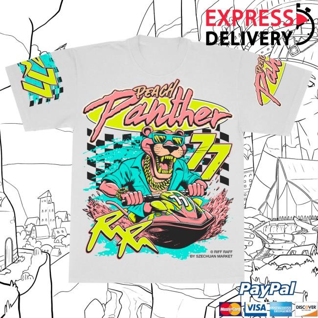 Official Planetriffraff Merch Szechuan Market Peach Panther Jet Ski Shirt X Szechuan Market Collab t-shirt, hoodie, tank top, sweater and long sleeve t-shirt