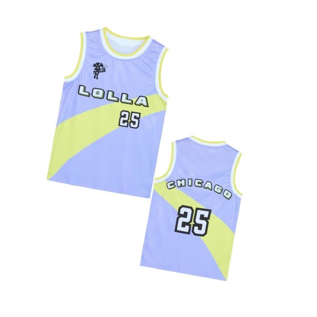 Lollapalooza Merch Store Shop 2025 Lolla Basketball Jersey