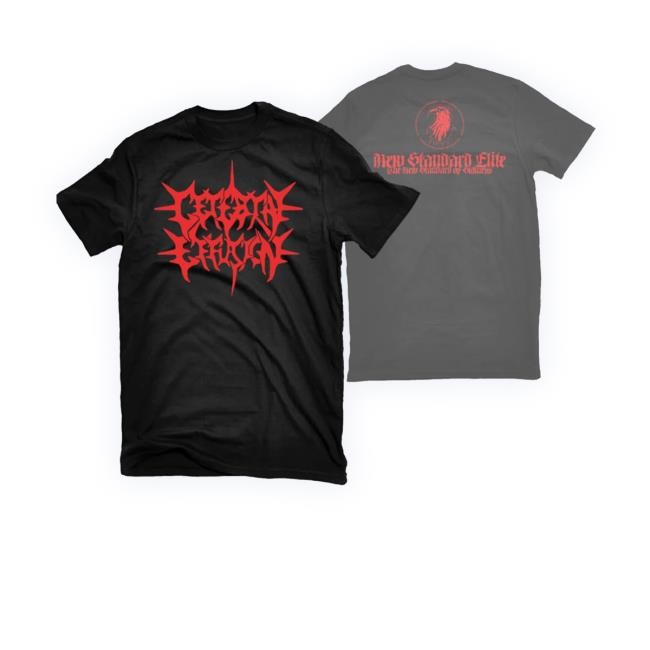 Official Nserecords Store Cerebral Effusion Red Logo Crewneck Sweatshirt
