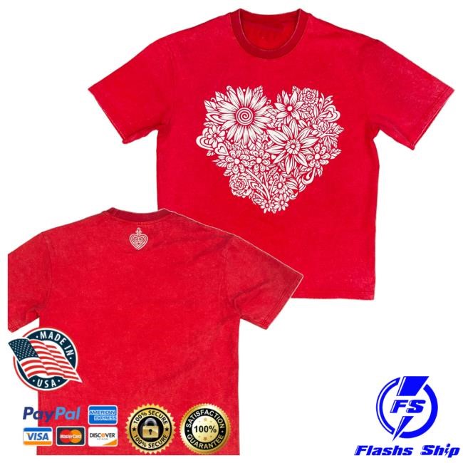 Sunshine Attire Llc Merch Store Floral Heart Chaya Shirt