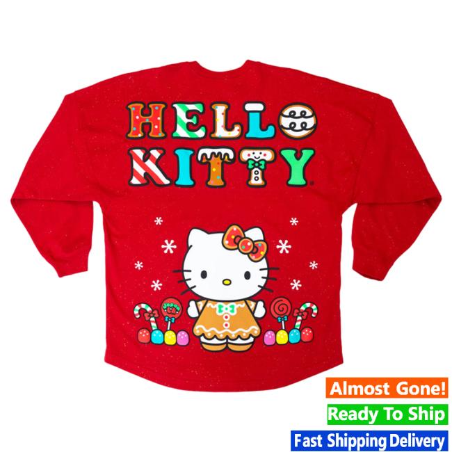 Official Sanrio Apparel Clothing Merch Store Shop Hello Kitty Gingerbread Japanla Spirit Crewneck