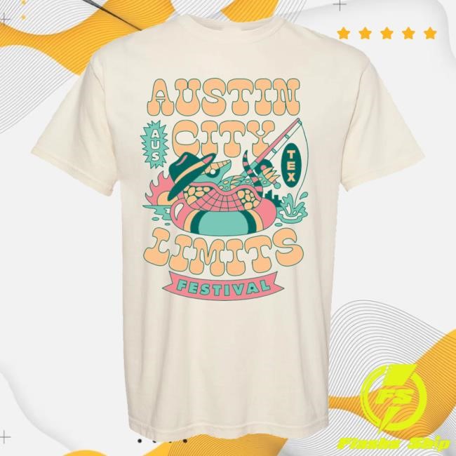 Official Acl Festival Merch Store Shop Armadillo Angler Lineup Hoodie Sweatshirt