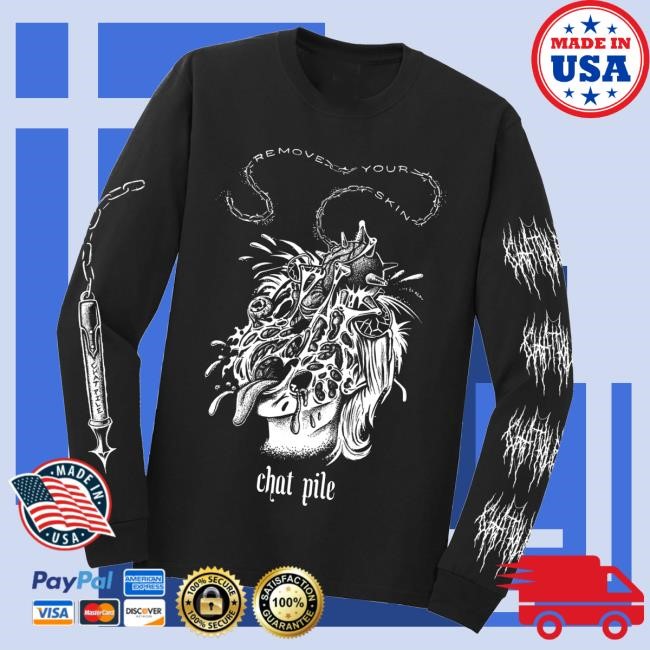 Chatpile Merch Store Shop Fire Face Black Hoodie Sweatshirt