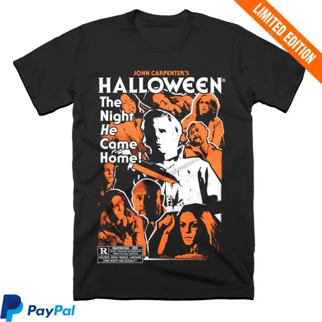 John Carpenter's Halloween The Night He Came Home New Shirt Terror Threadsmerch Store Halloween Legacy Of Horror
