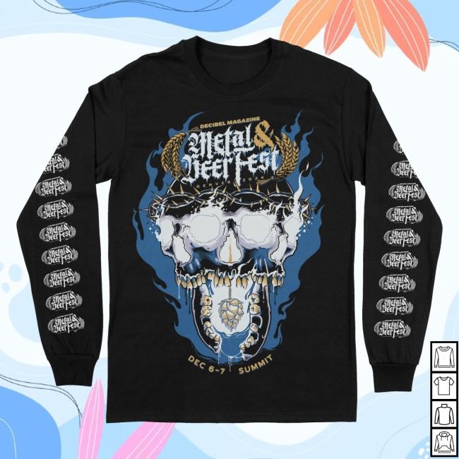 Trending Indiemerchstore Merch Decibel Magazine Metal And Beer Festival Longsleeve Tee