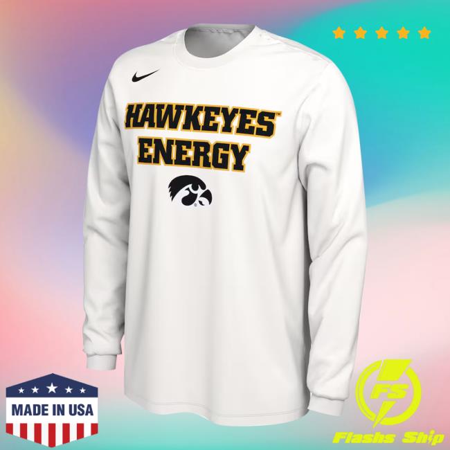 Bigtenstore Iowa Hawkeyes 2024 On-Court Bench Energy Tee Shirts