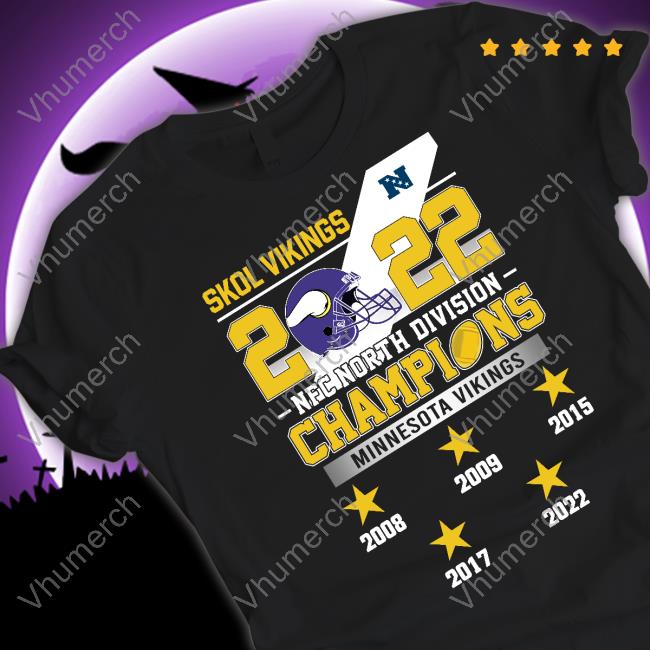 Skol Vikings 2022 Nfc North Division Champions Minnesota Vikings 2008-2022 Hoodie