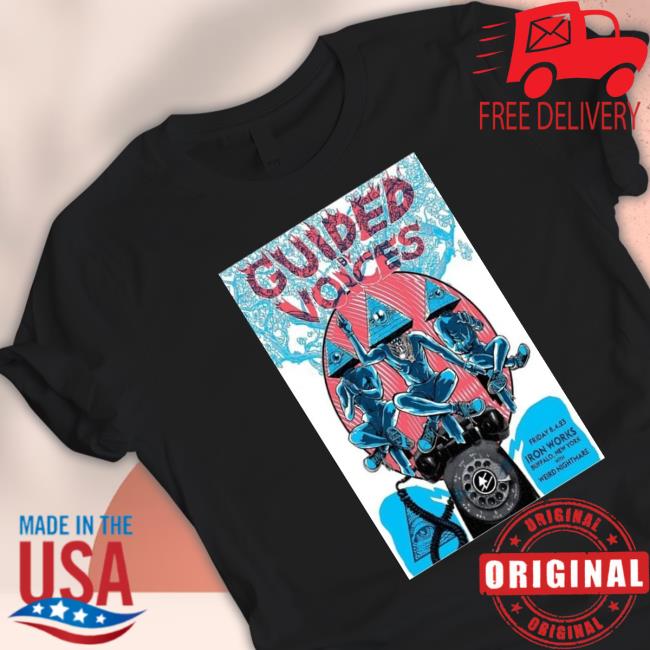 Official Guided By Voices Iron Works Buffalo, Ny Aug 4, 2023 Poster Tee