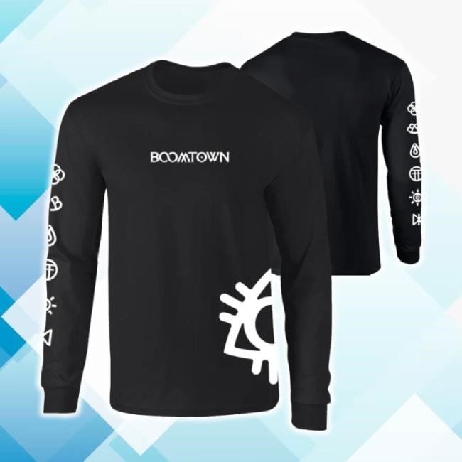 Original Boomtown Black Hoodie Sweatshirt Boomtown Fair Shop Merch Store