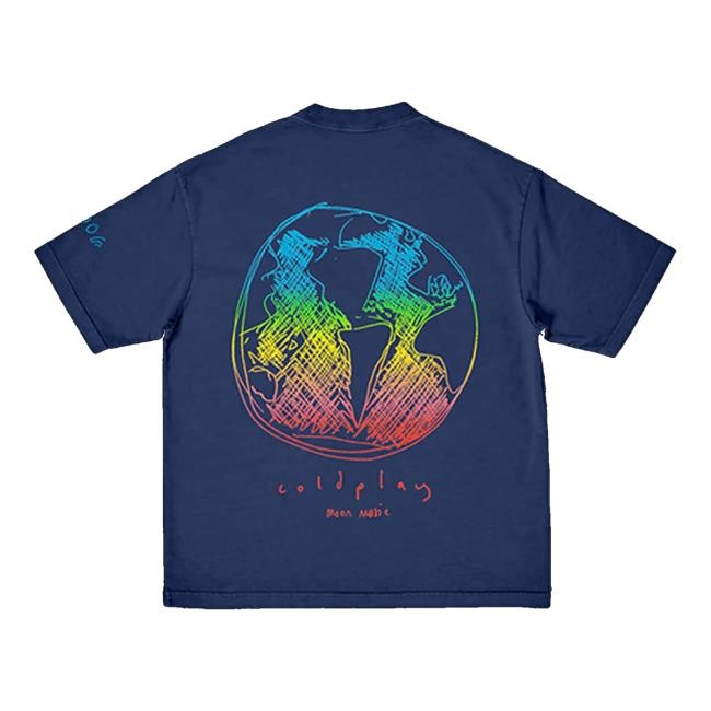 Coldplay Merch Store One World Zip Up Hooded Sweatshirt