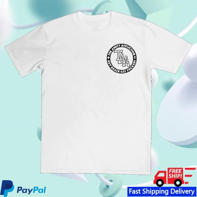 Official The Amity Affliction Merch Hey Death White New Shirt