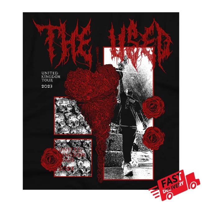 Theused Store The Used Black 2023 Uk Tour Long Sleeve Shirt