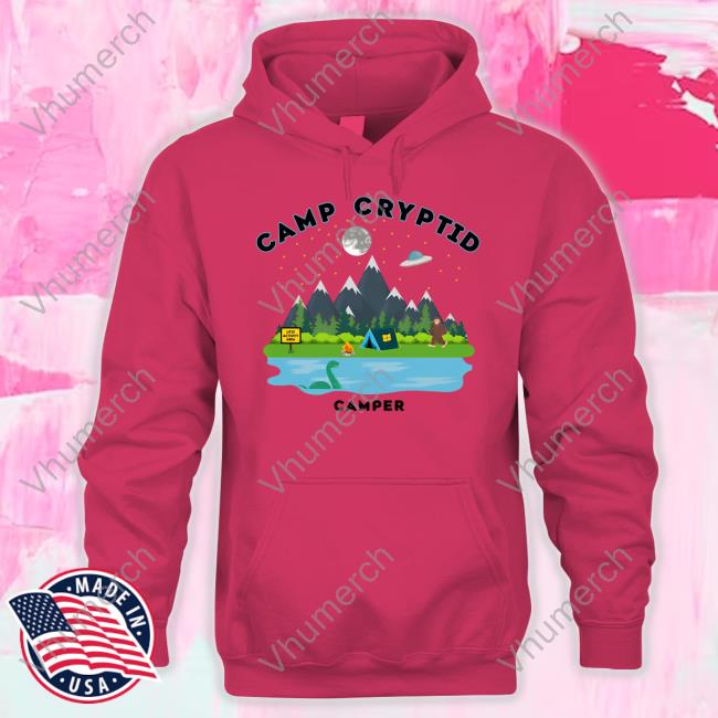 Erica Fett Camp Cryptid Camper Shirts Erica Fett Camp Cryptid Camper Hoodie Sweatshirt