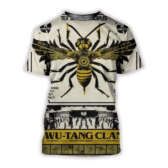 Wu-Tang Clan September 20 2023 The Ny State Of Mind Tour 2023 In Nashville Bridestone Arena Limited Edition 3D Tee Shirt