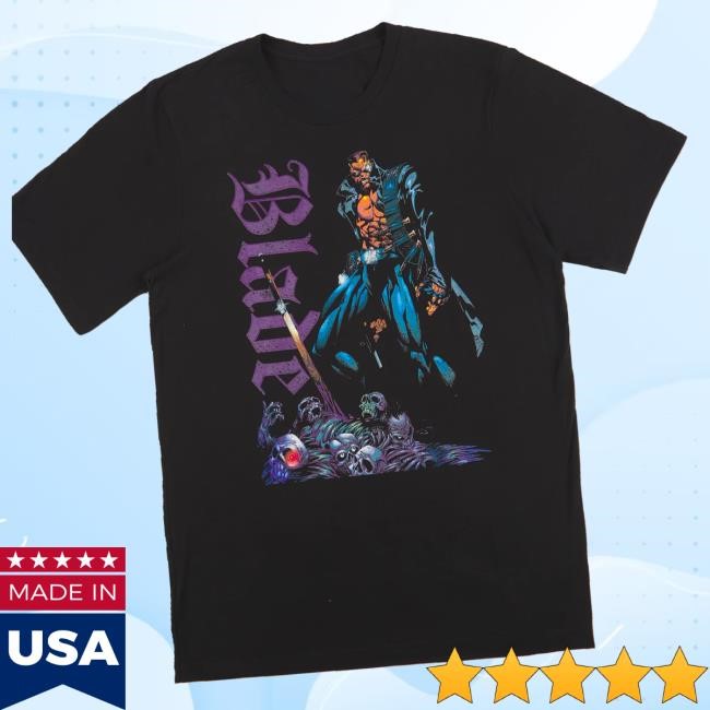 Heroes & Villains Merch Store Shop Marvel Blade Pile Of Skulls Black Hoodie Sweatshirt