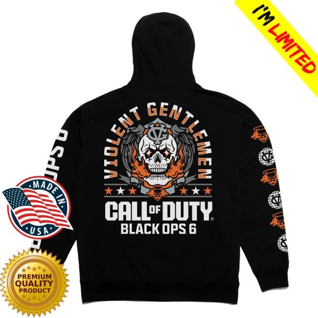 Violent Gentlemen Hockey Club Merch Store Black Ops 6 Skull Enforcer Shirt
