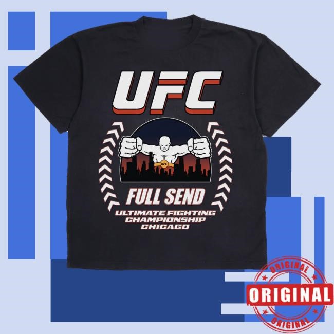 Fullsend Merch Shop Store Ufc Chicago Cage Black Hoodie, Sweatshirt