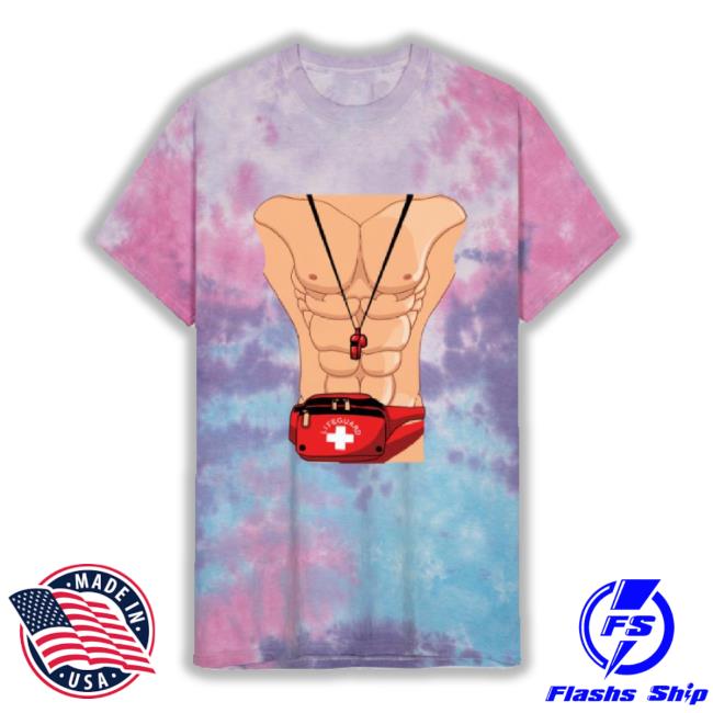 Lifeguard Halloween Costume Beach Cool Guy Dude Unisex Tie Dye Sweatshirt
