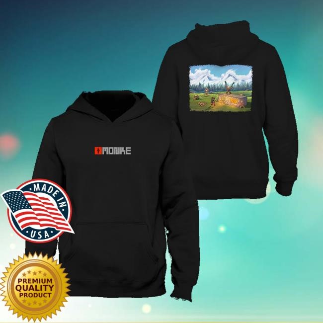 Monke Clothing Merch Store Battlefield Zip Up Hooded Sweatshirt