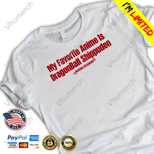 Bymbostudios My Favourite Anime Is Dragonball Shippuden Long Sleeve T Shirt