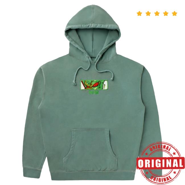 Official Hypland Clothing Merch Store Hypland Db Shenron Eyes Hood (Vintage Sage)