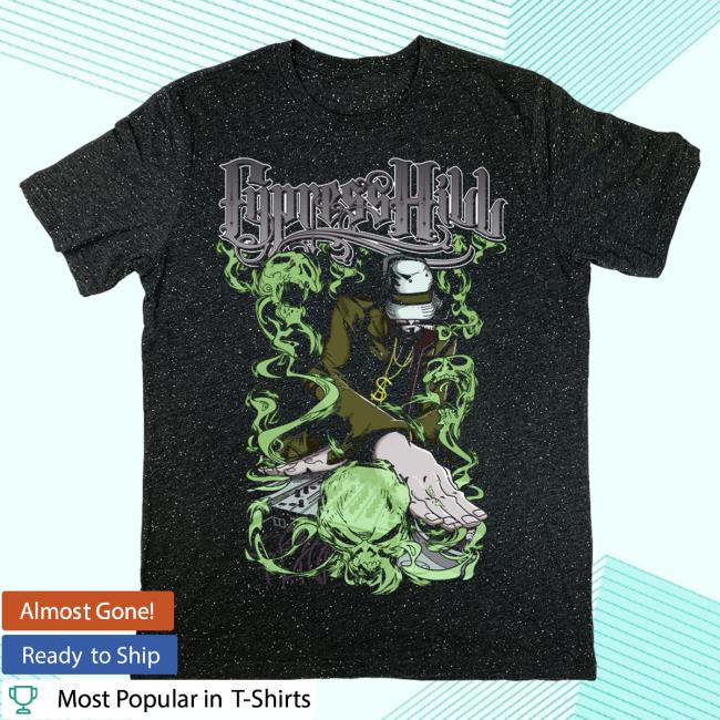 Official Cypress Hill Merch Cypress Hill DJ Muggs Shirt New in Confetti Black CypressHill