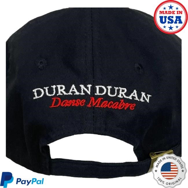 Duran Duran Official Store Merch Danse Macabre Red Skeleton new cap