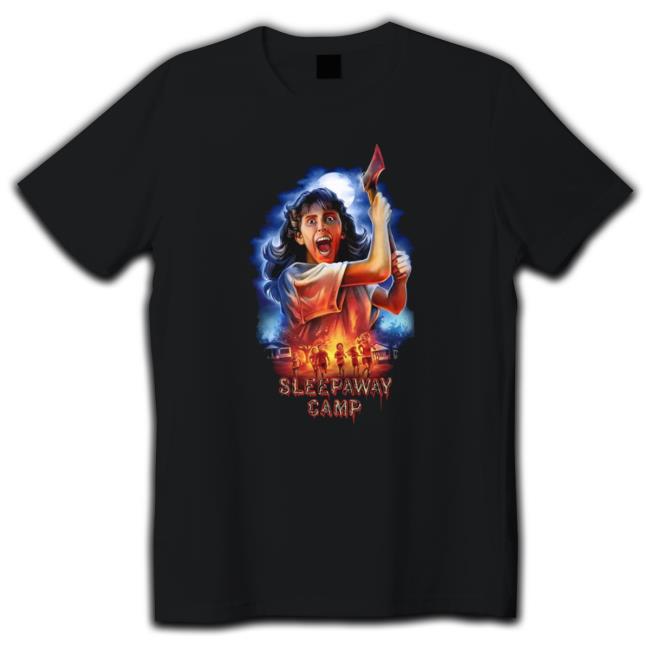 Premium 2023 Sleepaway Camp Licensed Horror Movie Tee Shirt
