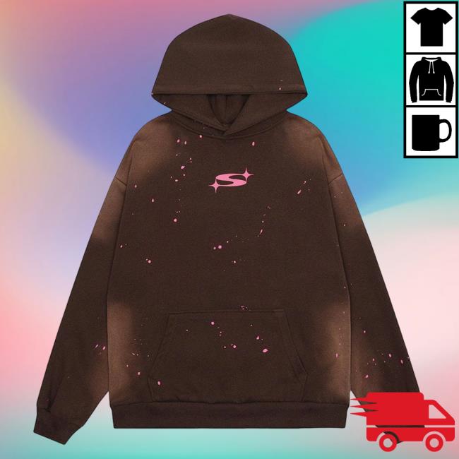 Official Aelfric Eden Merch Store Aelfric Eden Splash Ink Washed Crewneck Brown AelfricEden Shop