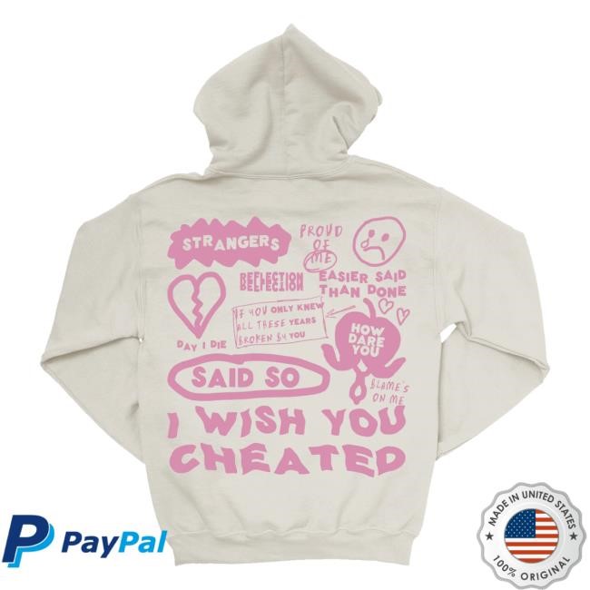 The Orchard Merch Shop Bleeding Heart Song Titles Song Titles (Pink Print) Classic Shirt