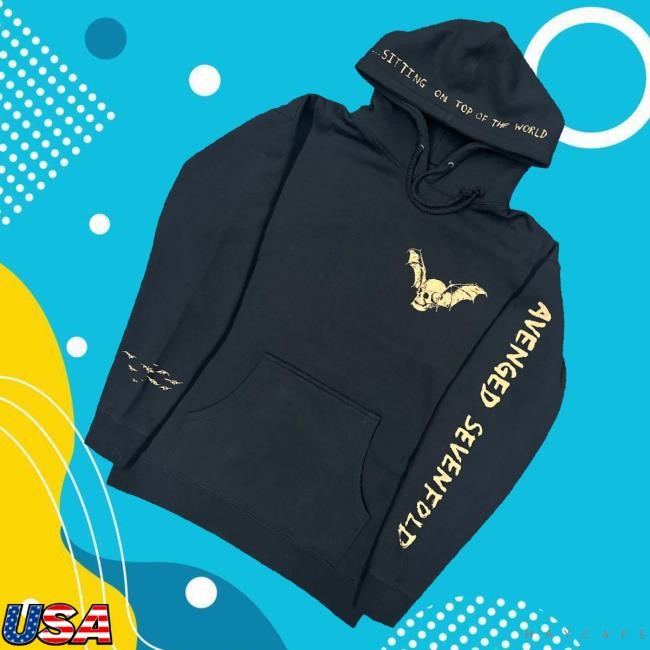 A7x World Merch Sitting On Top Of The World Heavyweight Hoodie Sweatshirt