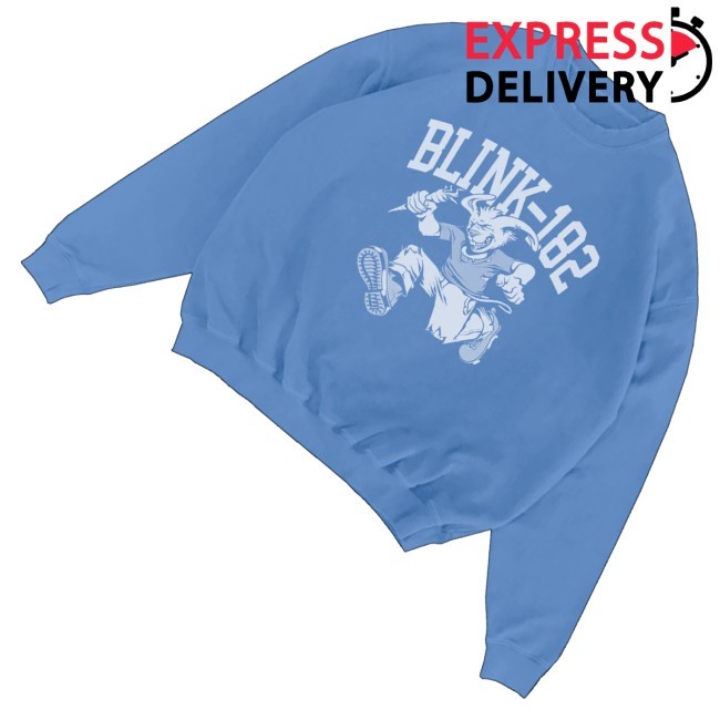 Official Blink 182 Merch Rabbit Blue Shirt