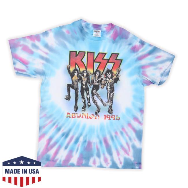 Trending Wyco Vintage Store 1996 Kiss Reunion Tour Tie Dye Shirt