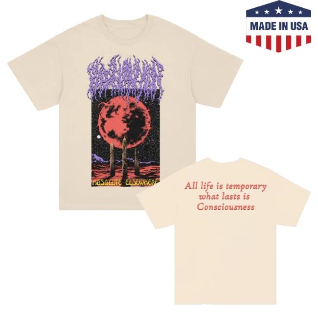 Original All Life Is Temporary Classic Shirt (Crème) Blood Incantation Shop Merch Store