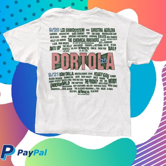 Portola Music Festival Merch Shop Store Crush The Rhythm Lineup Shirt