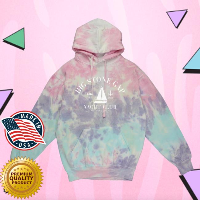 Official Hometown Apparel Clothing Merch Big Stone Gap Virginia Yacht Club Tie-Dye Sweatshirt 5XL Tie Dye Cotton Candy