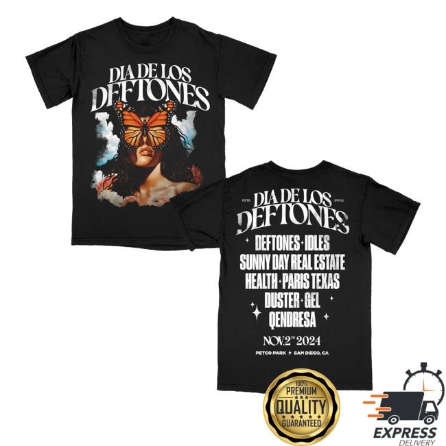 Deftones Official Merchandise Ddld '24 Black Admat Sweatshirt Dia De Los Deftones Deftones Idles Sunny Day Real Estate Health Paris Texas Duster Gel Qendresa