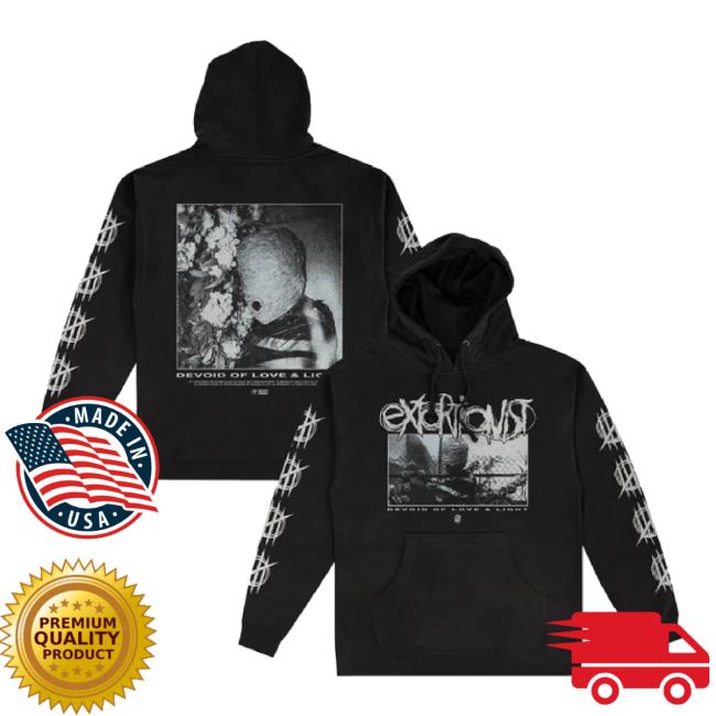 Original Indie Merch Store Extortionist "Devoid Of Love & Light" Special Edition Pullover T-Shirt Indiemerchstore Shop