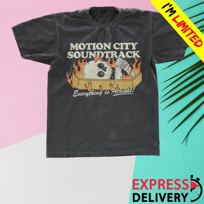 Motion City Soundtrack Merch Coffin Tee Shirt