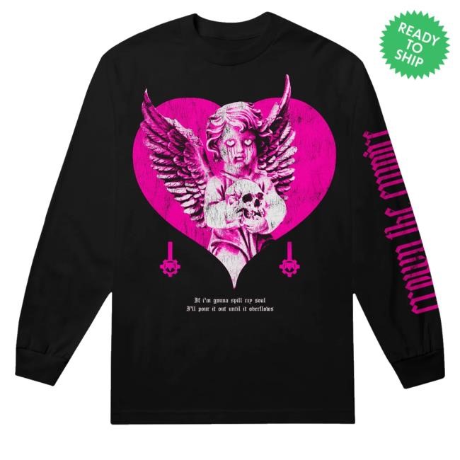 Official Crown The Empire Merch Store Cherub Zip Hoodie Crown The Empire Cherub If I'm Gonna Spill My Soul I'll Pour It Out Until It Overflows