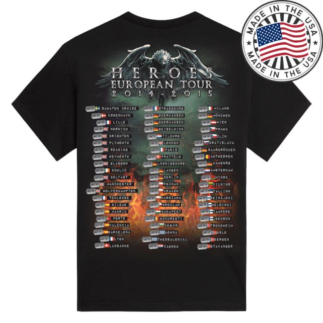 Official Sabaton Merch Store Sabaton Man Of War 2014-2015 Tour T-Shirts Sabaton Shop Official Sabaton Merch Store Sabaton Man Of War 2014-2015 Tour Shirt 2023 Sabaton Shop