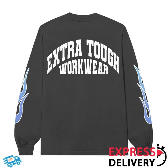 Big Time Big Time Merch Store Bigtime Blue Flame Zip Up Hooded Sweatshirt