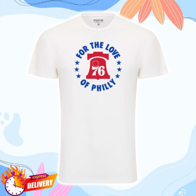 Original Sportiqe Philadelphia 76Ers For The Love Of Philly Bingham Tee Shirt Wfcphilly Shop