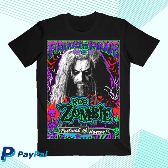 Rob Zombie Merch Store Festival Of Horror 2024 Itin Shirt