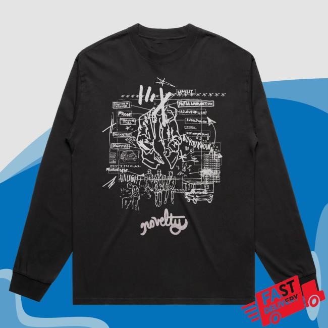 Official Novelty Records Merch Store Cliff Long-Sleeve Tee