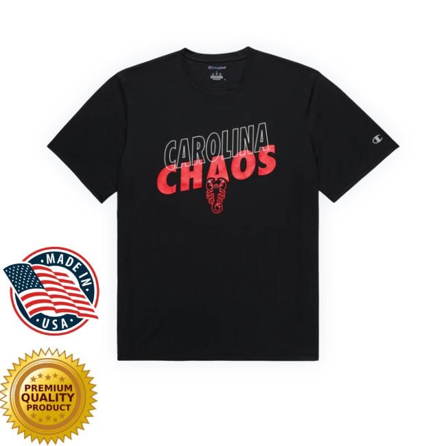 Official Champion Carolina Chaos Athletic Black T-Shirt
