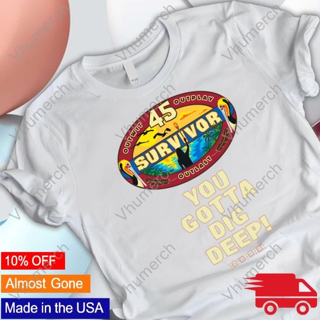 Brandon Donlon Survivor Season 45 You Gotta Dig Deep New Shirt