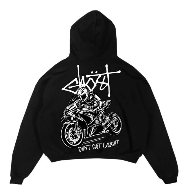 Official Ghost Racing B&W V2 Hoodie, Sweatshirt