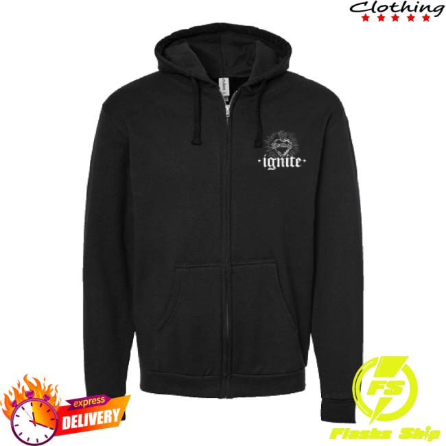 Trending Revhq Merch Store Ignite "Sacred Heart" - Zipper Shirts Revhq Shop