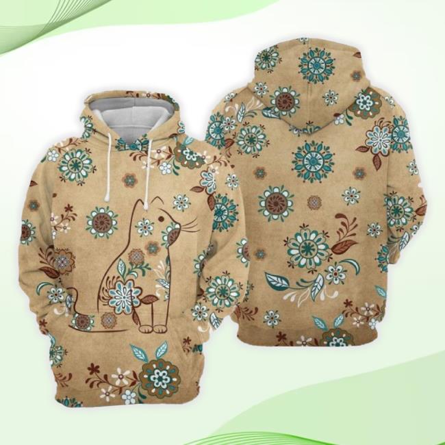Cat Vintage 3D Printed Hoodie Zipper New Shirt